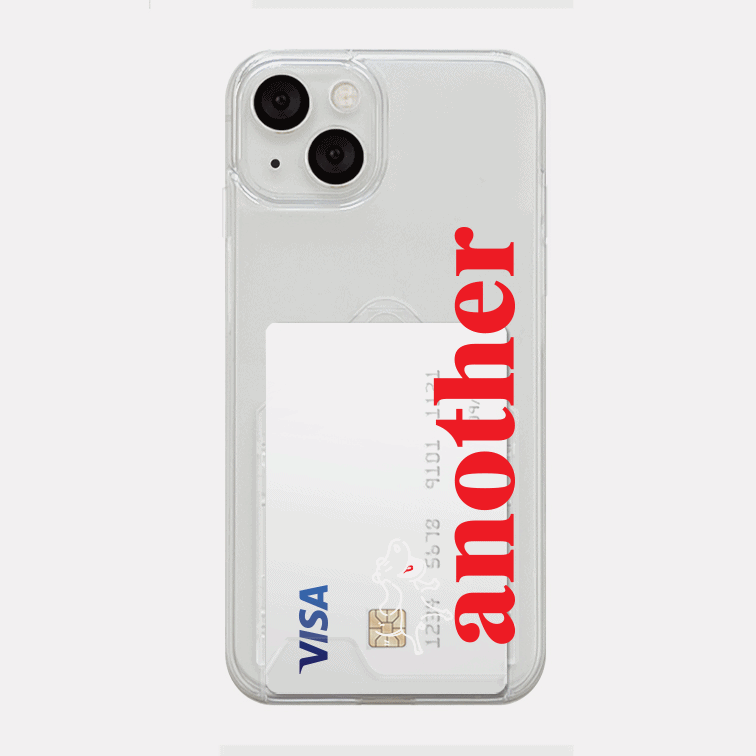 [유기견후원] 어나덜도그 디자인 [투명 카드수납 폰케이스]아이폰14 13 12 미니 mini 엑스 프로 pro max 맥스 갤럭시 Z플립 스마트 변색없는 젤리 감성