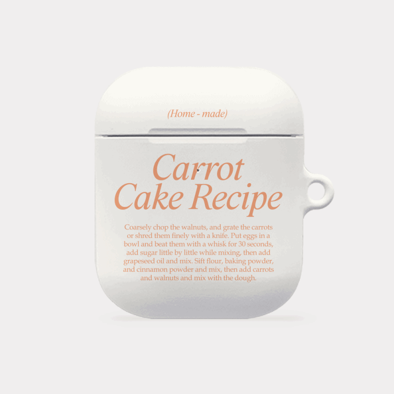 cake recipe 레터링 디자인 [hard 에어팟케이스 시리즈]