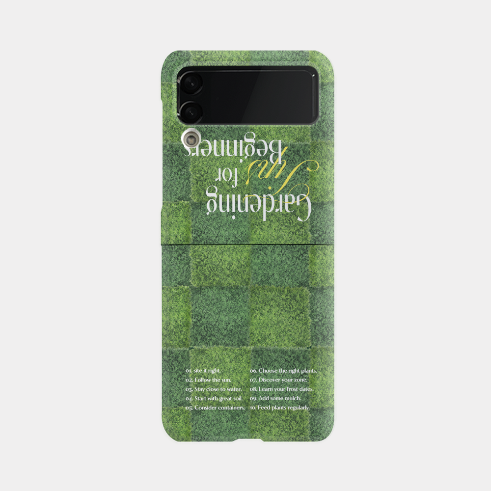 gardening tips 디자인 [제트플립 하드 폰케이스]아이폰14 13 12 미니 mini 엑스 프로 pro max 맥스 갤럭시 Z플립 핸드폰 감성