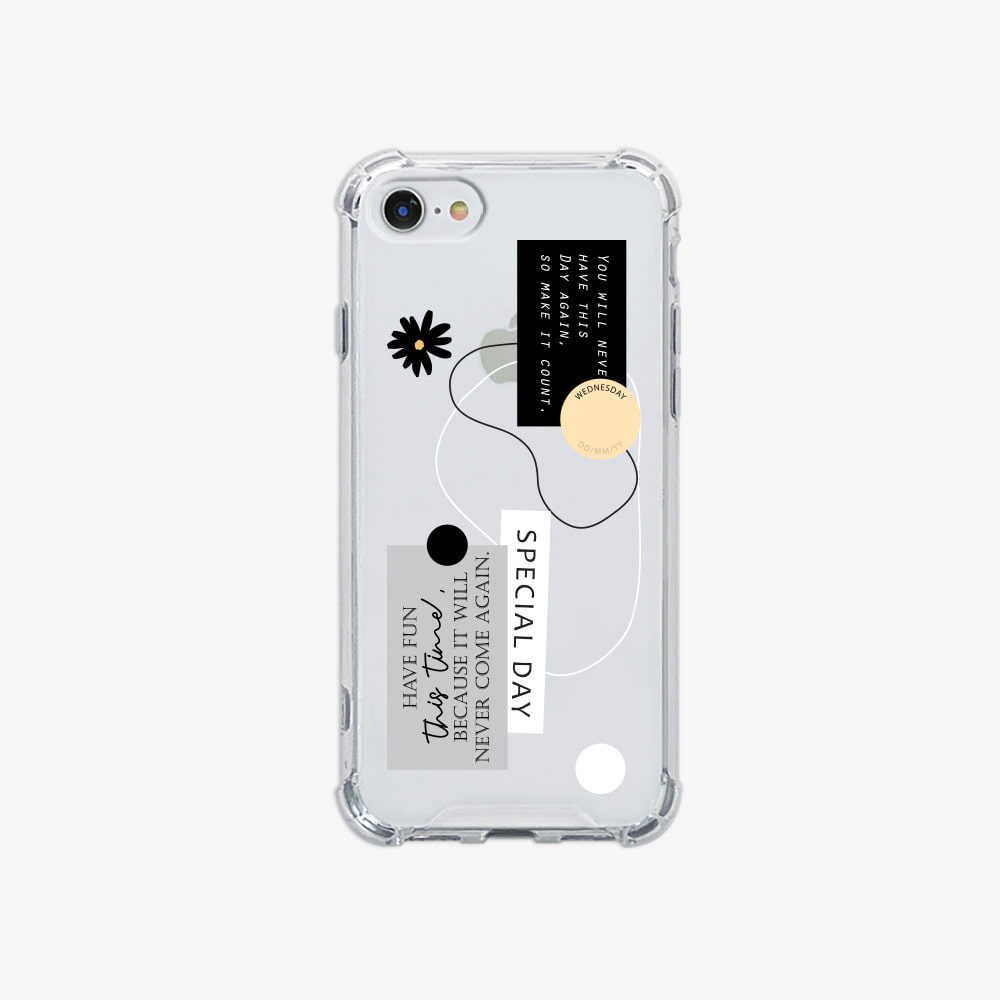 special day sticker 디자인 [탱크투명 폰케이스]아이폰14 13 12 미니 mini 엑스 프로 pro max 맥스 갤럭시 Z플립 스마트 변색없는 젤리 감성