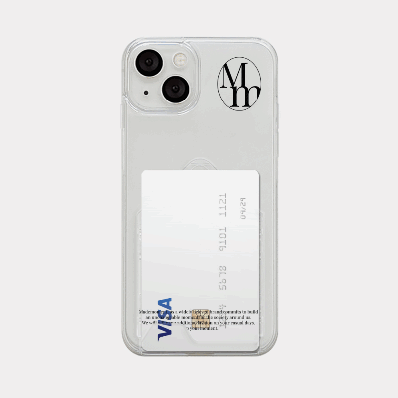 [mm] 베이직 디자인 [투명 카드수납 폰케이스]아이폰14 13 12 미니 mini 엑스 프로 pro max 맥스 갤럭시 Z플립 스마트 변색없는 젤리 감성