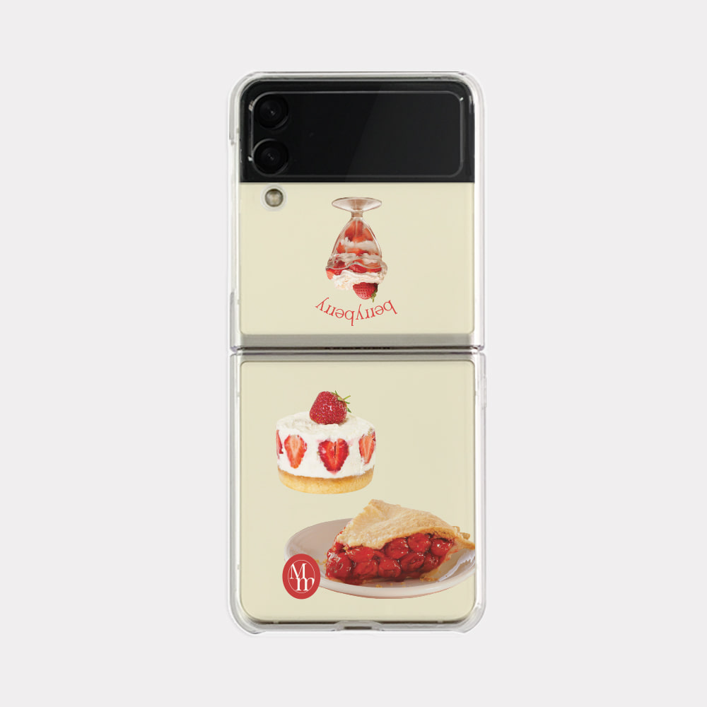taste sweet 디자인 [제트플립 클리어하드 폰케이스]아이폰14 13 12 미니 mini 엑스 프로 pro max 맥스 갤럭시 Z플립 스마트 변색없는 젤리 감성
